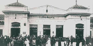 старинная фотография вокзала Екатеринбурга